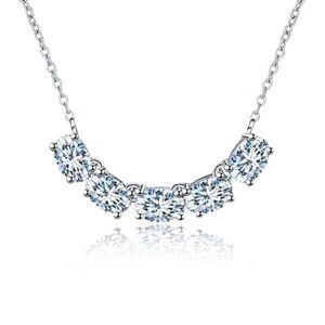 Certified 0.5ct Moissanite Diamond Necklace